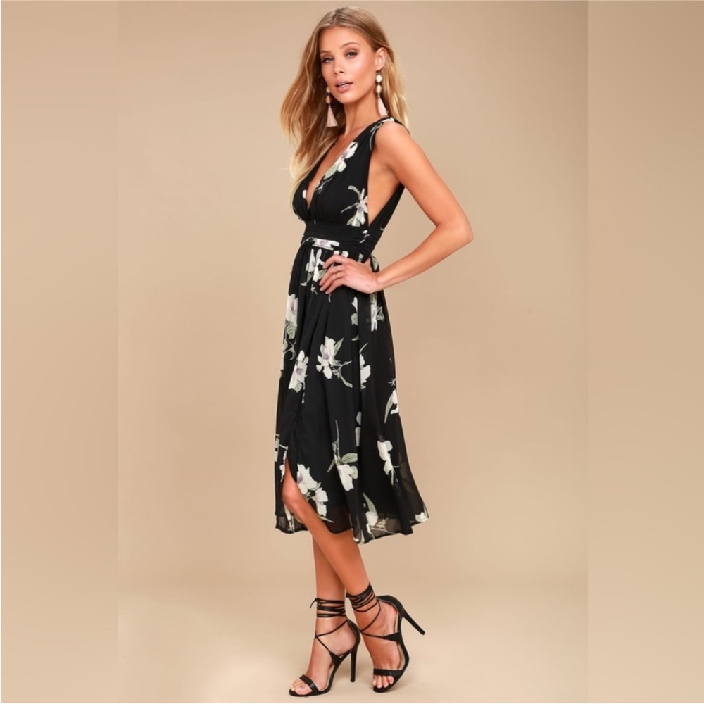 Floral Print Midi Dress